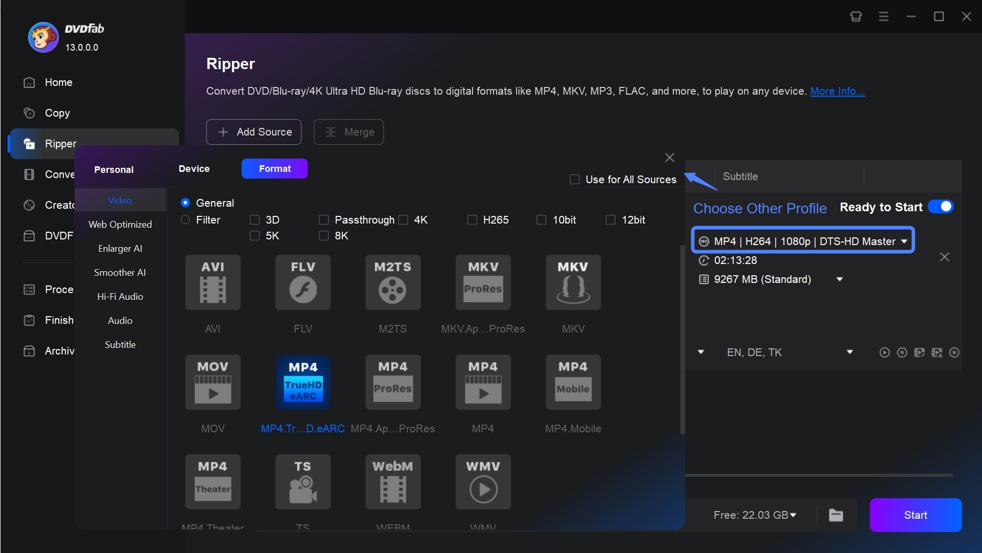 How to Rip Blu-ray to MP4 with DVDFab