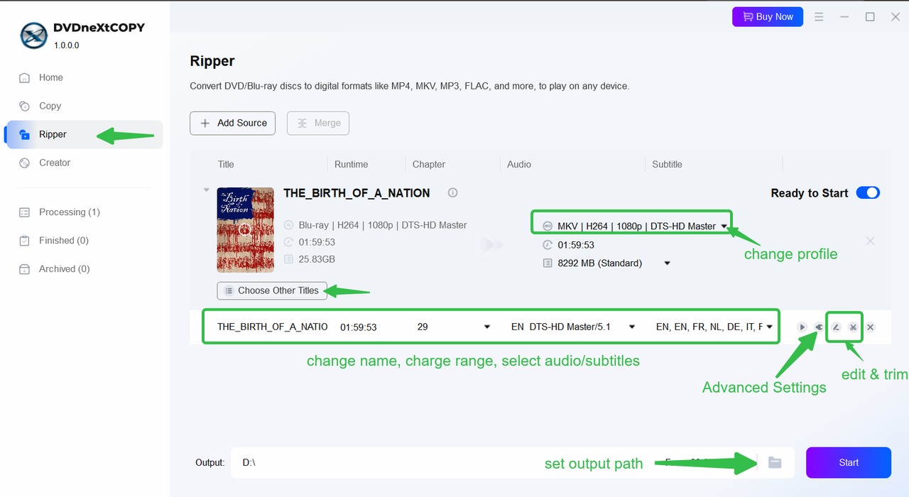 extract subtitles from DVDs with DVDneXtCOPY DVD Ripper