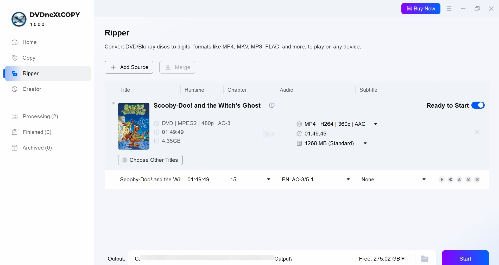 DVDneXtCOPY DVD Decoder