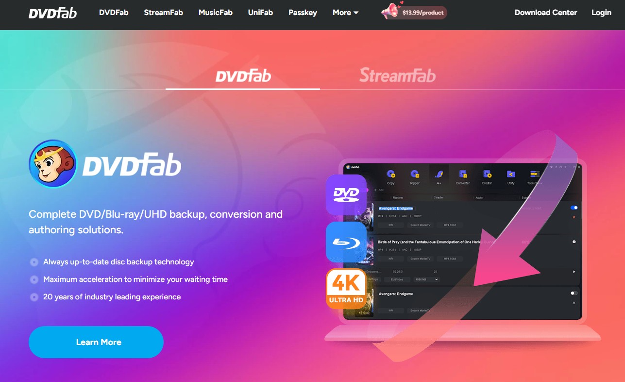 How to convert dvd to mp4 with DVDFab