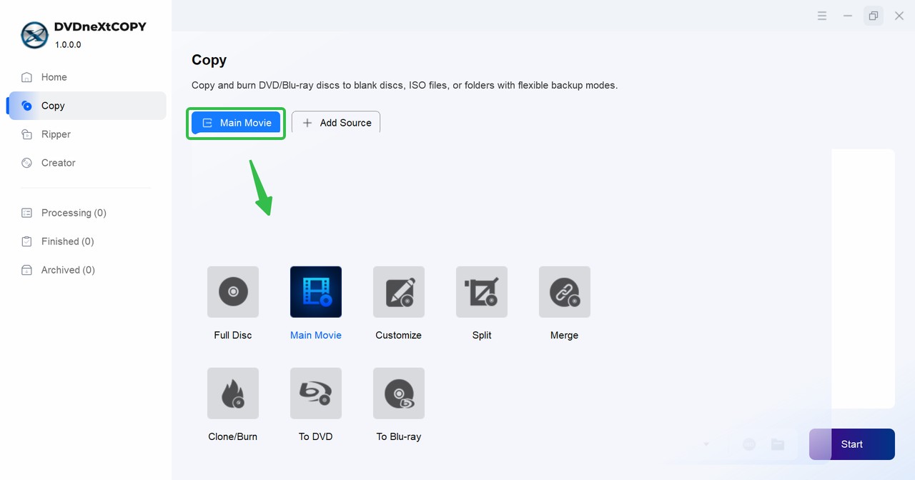 Copy Blu-Ray Movie Using DVDneXtCOPY Blu-ray Copy