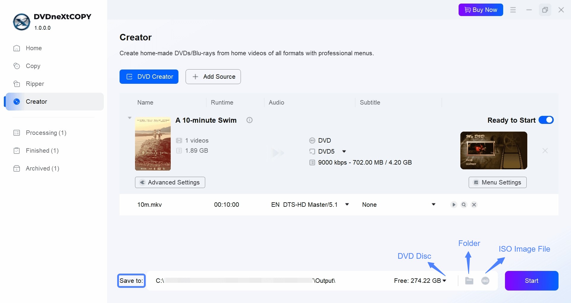 Convert YouTube Video to DVD Using DVDneXtCOPY DVD Creator