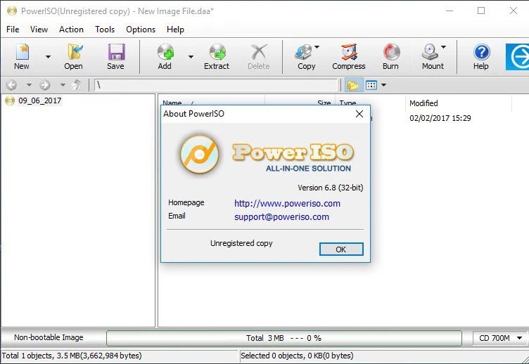 compress iso with PowerISO