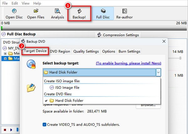 tutorial for using dvdshrink to compress ISO