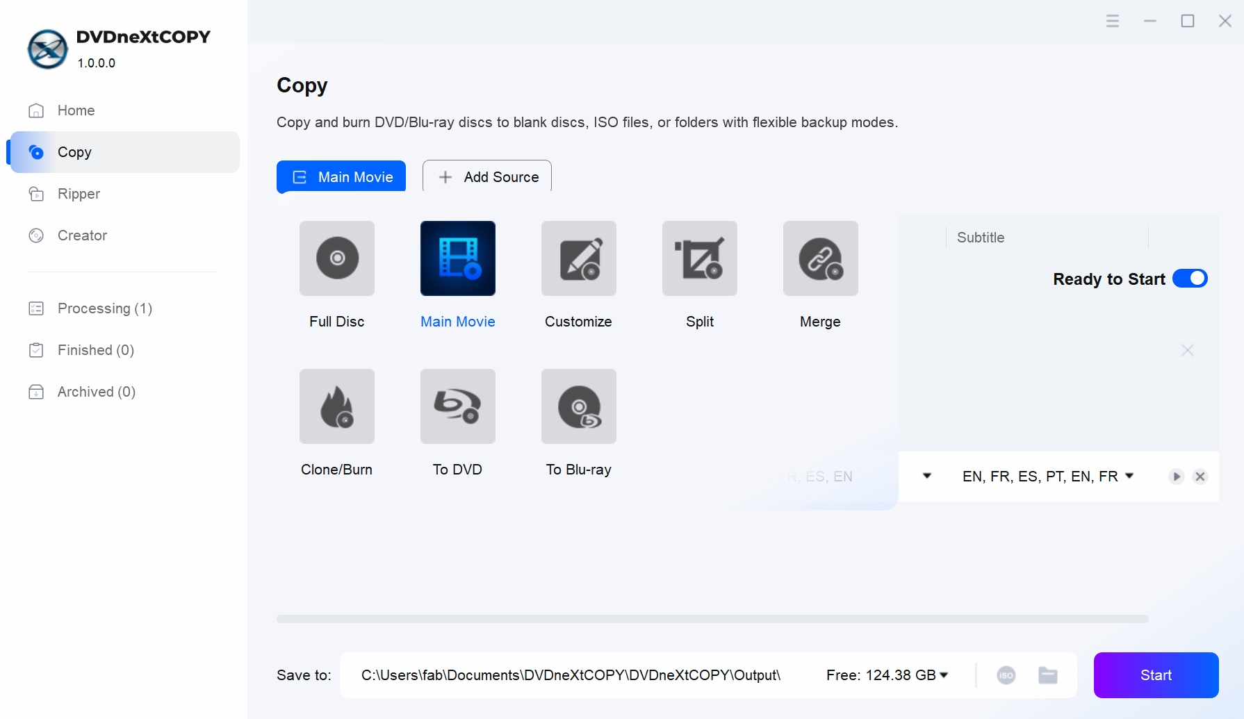 Copy DVDs to Harddrive on Windows with DVDneXtCOPY
