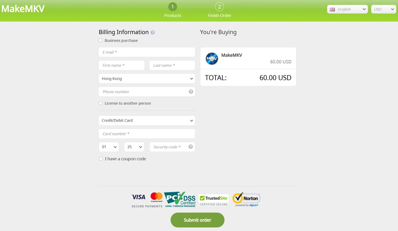 Where to buy makemkv lifetime registration codes?