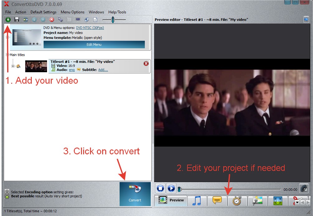 one of the Best DVD Menu Creators: ConvertXtoDVD