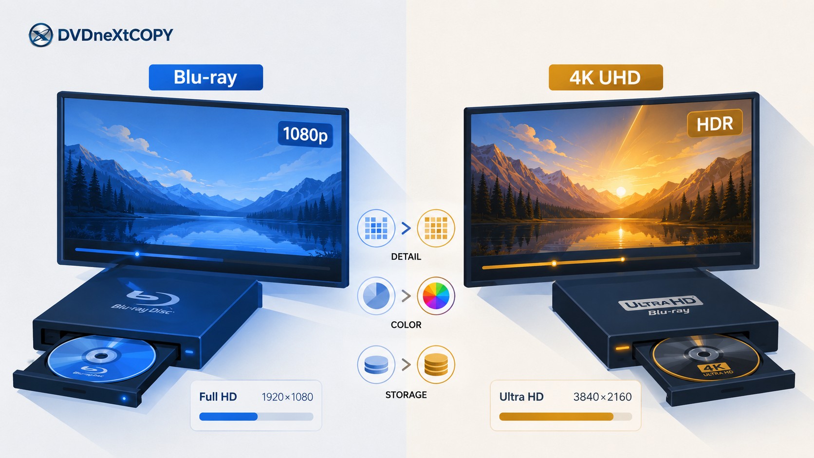 Blu-ray vs 4K UHD: Picture, HDR, Audio, and Disc Capacity