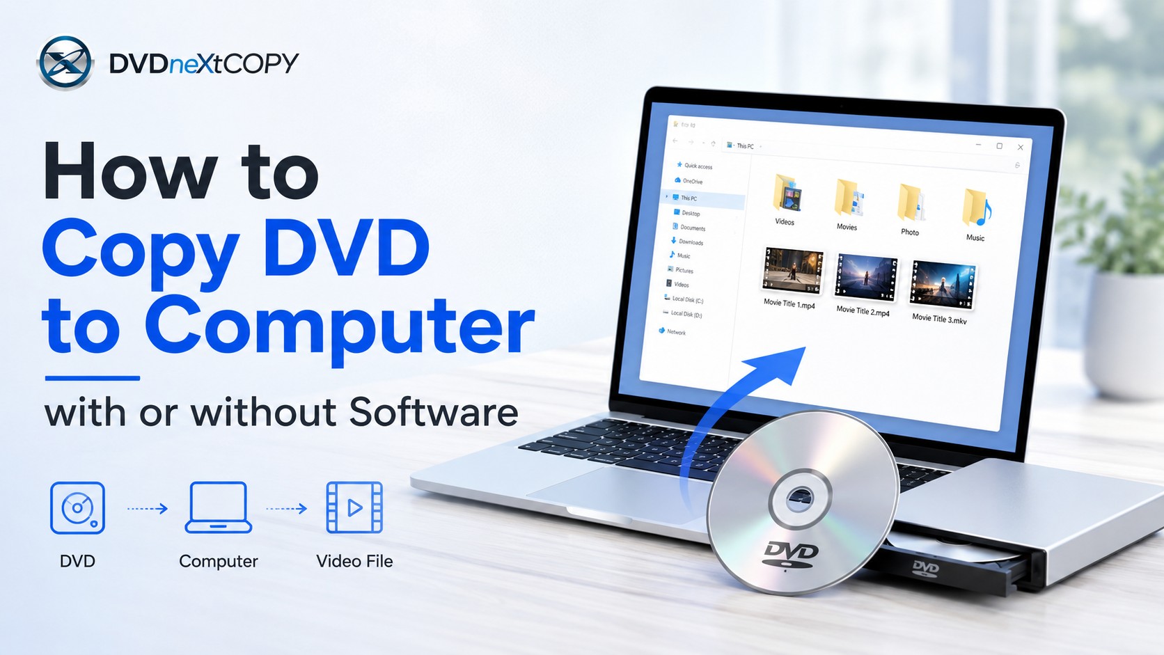 How to Copy a DVD to a Computer in 2026 (With or Without Software)