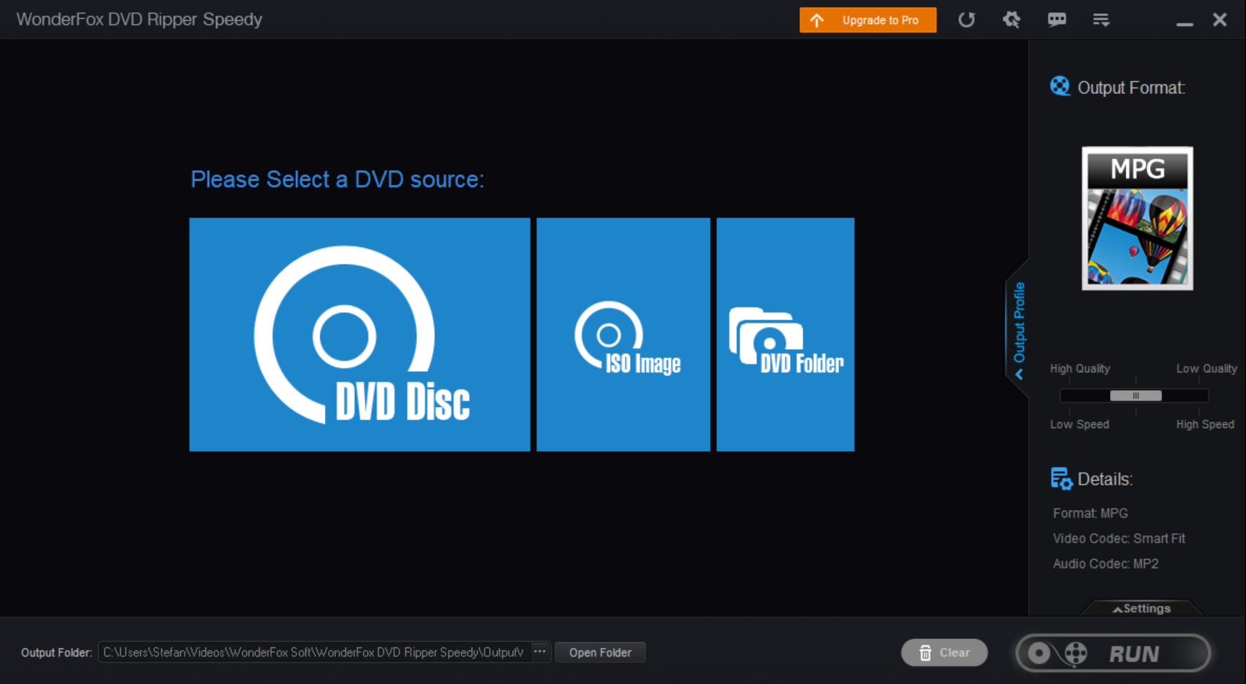 WonderFox Free DVD Ripper Speedy: Best Lightweight Windows Option