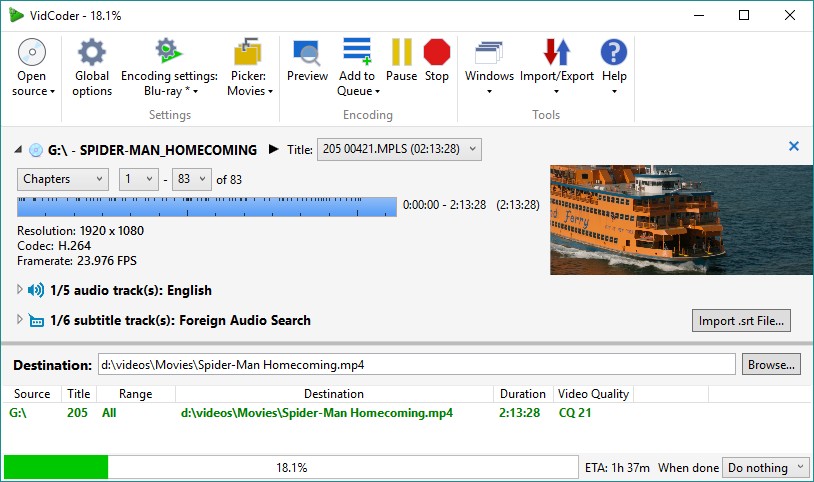VidCoder: Best Free HandBrake-Based Windows GUI