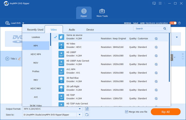 AnyMP4 Free DVD Ripper: Best Easy Free Mac GUI
