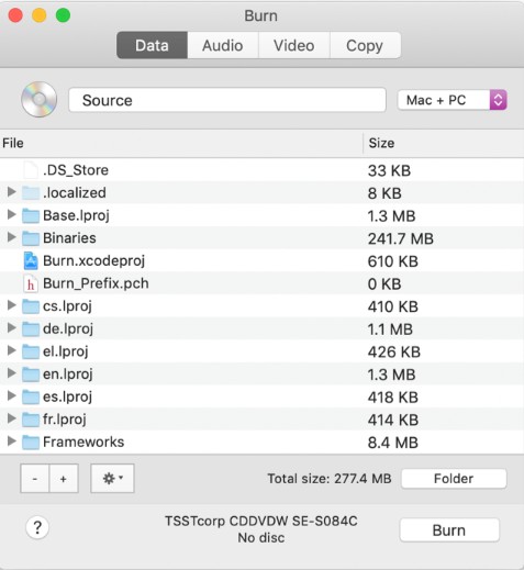 Burn: Best Lightweight Free DVD Creator for Mac