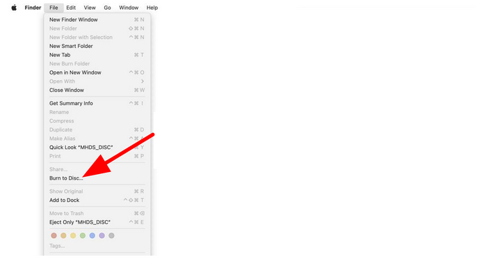 Burn Files to DVD on Mac with Finder