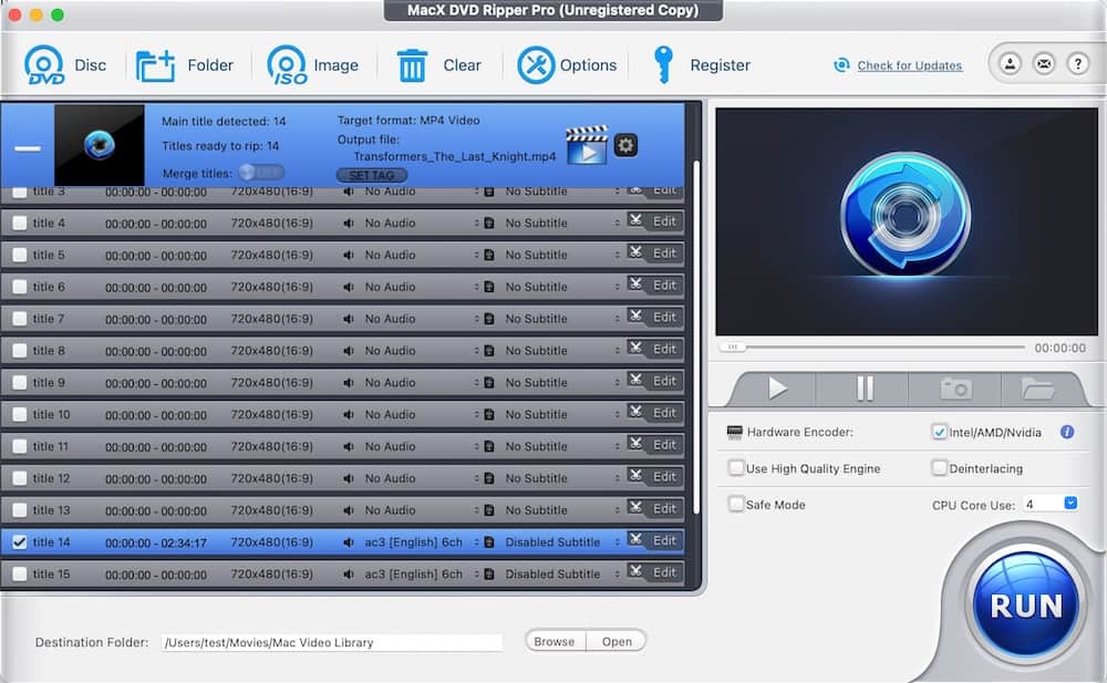 MacX DVD Ripper Pro 6.9.0: Best Mac-Focused Alternative