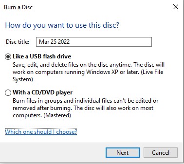 How to Burn Files to a Data Blu-ray with Windows File Explorer