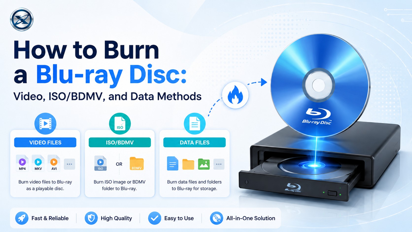 How to Burn a Blu-ray Disc in 2026: Video, ISO/BDMV, and Data Methods