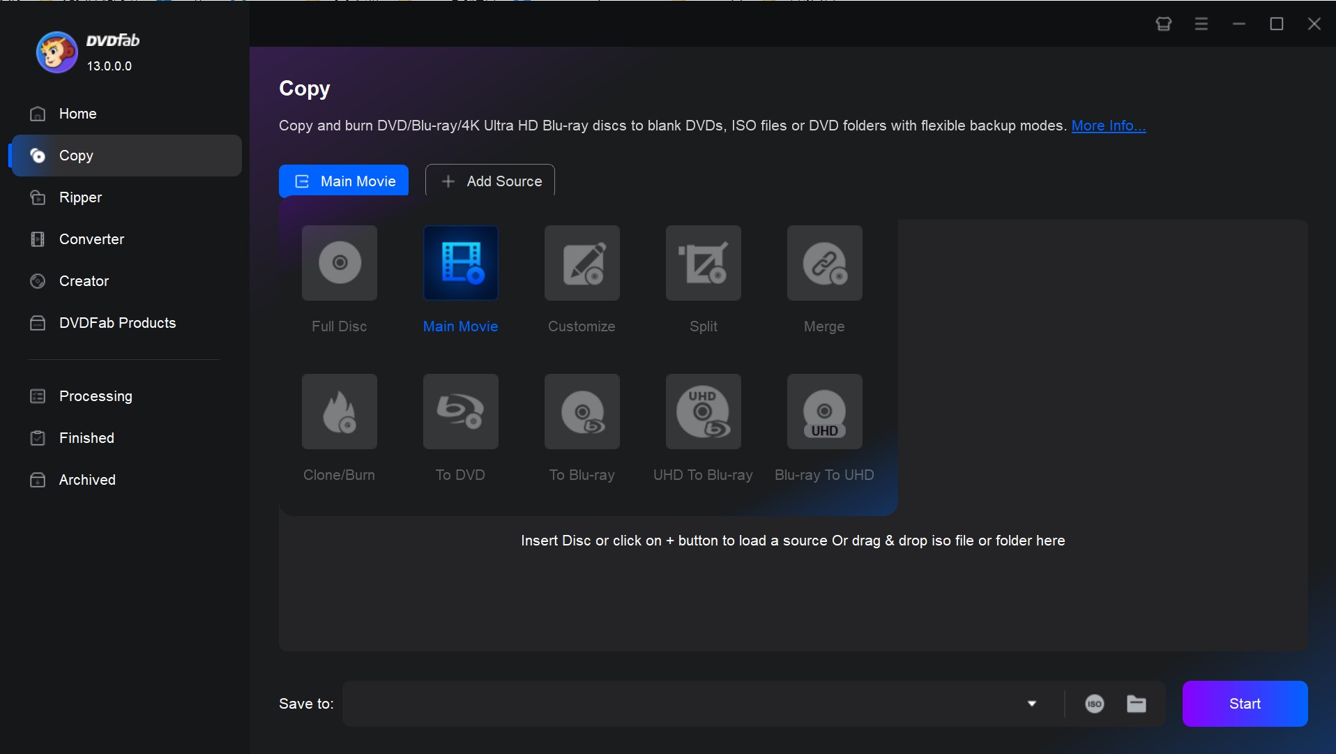 Copy Blu-ray with DVDFab Blu-ray Copy