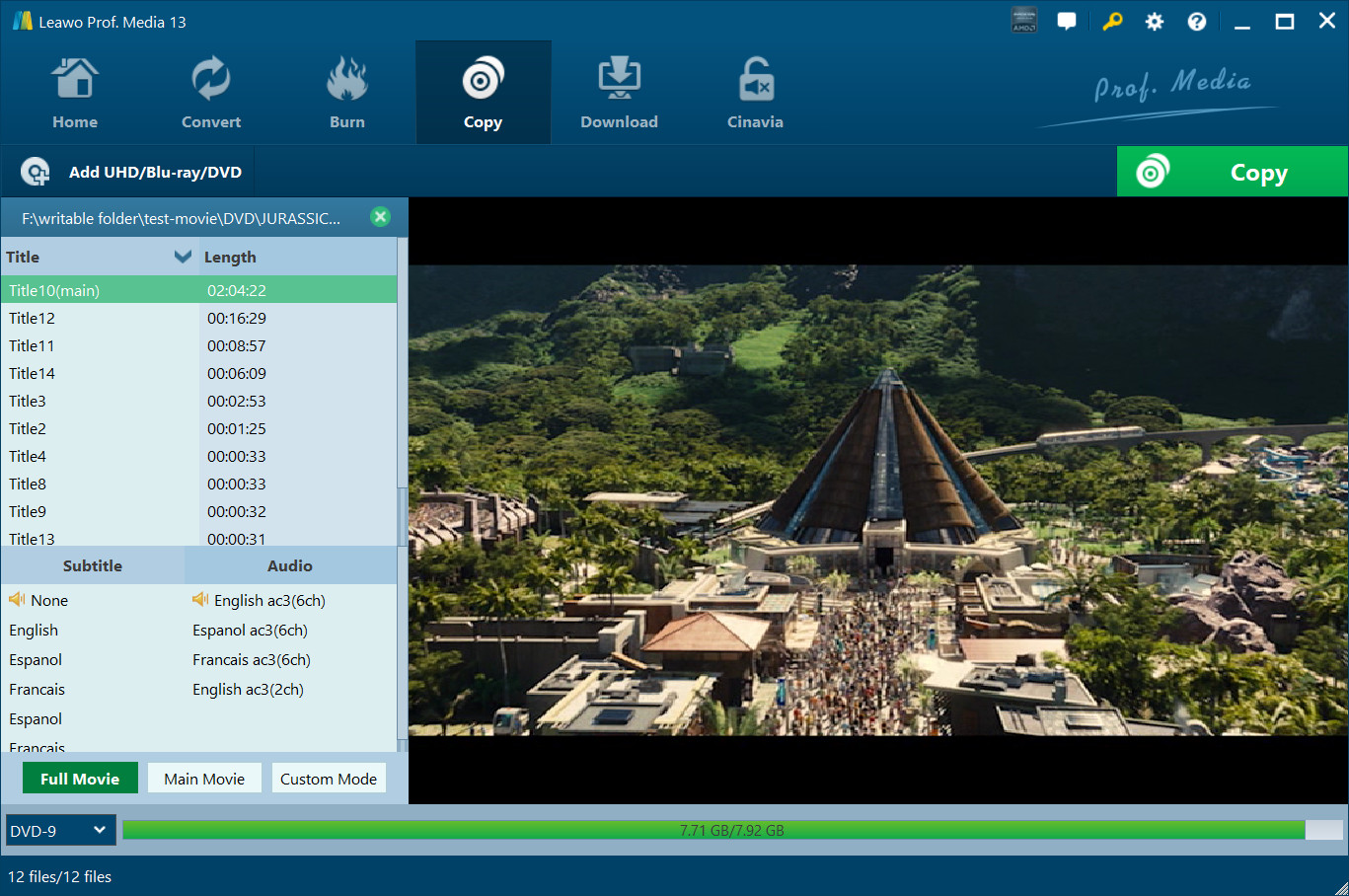 Leawo Blu-ray Copy — Best Cross-Platform Trial Option